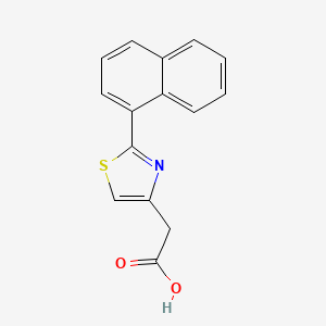 molecular formula C15H11NO2S B2615935 2-[2-(萘-1-基)-1,3-噻唑-4-基]乙酸 CAS No. 23353-15-3