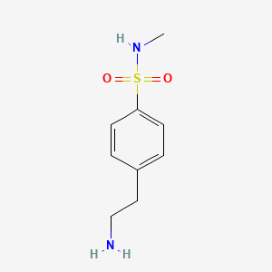 molecular formula C9H14N2O2S B2615939 4-(2-Amino-ethyl)-N-methyl-benzenesulfonamide CAS No. 223253-76-7