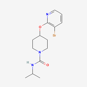 molecular formula C14H20BrN3O2 B2615949 4-((3-溴吡啶-2-基)氧基)-N-异丙基哌啶-1-甲酰胺 CAS No. 1448029-48-8