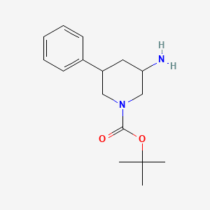 Tert-butyl 3-amino-5-phenylpiperidine-1-carboxylate