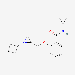 2-[(1-Cyclobutylaziridin-2-yl)methoxy]-N-cyclopropylbenzamide
