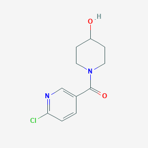 (6-Chloropyridin-3-yl)-(4-hydroxypiperidin-1-yl)methanone