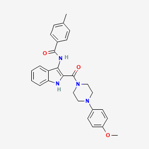 5-bromo-N-{2-[butyl(ethyl)amino]ethyl}-1-(cyclopropylcarbonyl)indoline-6-sulfonamide