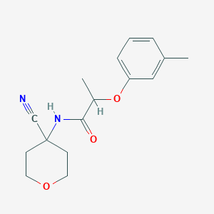 N-(4-Cyanooxan-4-YL)-2-(3-methylphenoxy)propanamide