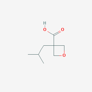molecular formula C8H14O3 B2616000 3-(2-Methylpropyl)oxetane-3-carboxylic acid CAS No. 1522703-56-5