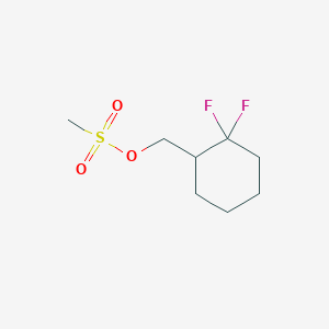 molecular formula C8H14F2O3S B2616003 (2,2-Difluorocyclohexyl)methyl methanesulfonate CAS No. 1820736-20-6