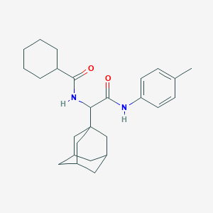 molecular formula C26H36N2O2 B2616017 2-金刚烷基-2-(环己基羰基氨基)-N-(4-甲基苯基)乙酰胺 CAS No. 1008963-32-3