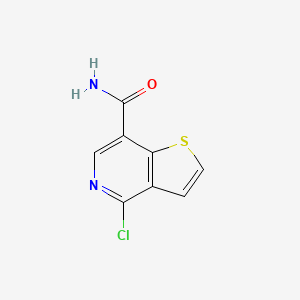 molecular formula C8H5ClN2OS B2616034 4-chloro-Thieno[3,2-c]pyridine-7-carboxamide CAS No. 55040-49-8