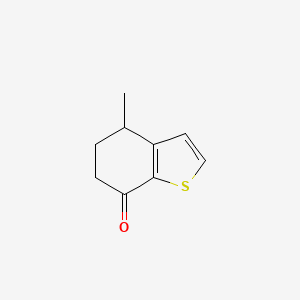molecular formula C9H10OS B2616046 4-甲基-4,5,6,7-四氢-1-苯并噻吩-7-酮 CAS No. 1864061-40-4