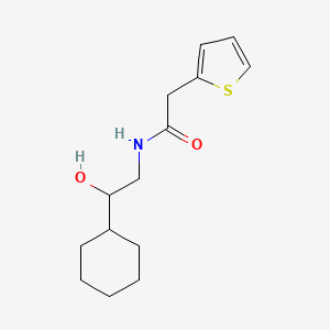 molecular formula C14H21NO2S B2616054 N-(2-cyclohexyl-2-hydroxyethyl)-2-(thiophen-2-yl)acetamide CAS No. 1351611-87-4