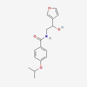 molecular formula C16H19NO4 B2616057 N-(2-(furan-3-yl)-2-hydroxyethyl)-4-isopropoxybenzamide CAS No. 1396810-15-3