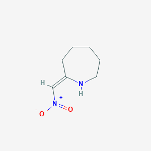 molecular formula C7H12N2O2 B2616075 (2Z)-2-(nitromethylidene)azepane CAS No. 64480-12-2