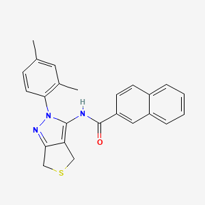molecular formula C24H21N3OS B2616091 N-[2-(2,4-二甲苯基)-4,6-二氢噻吩并[3,4-c]吡唑-3-基]萘-2-甲酰胺 CAS No. 396722-46-6