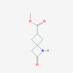 molecular formula C8H11NO3 B2616099 2-氧代-1-氮杂螺[3.3]庚烷-6-羧酸甲酯 CAS No. 2375267-92-6