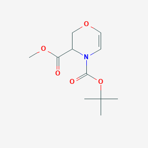 molecular formula C11H17NO5 B2616121 4-O-叔丁基-3-O-甲基-2,3-二氢-1,4-恶嗪-3,4-二羧酸酯 CAS No. 1279817-75-2