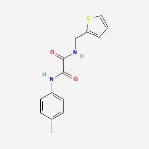 molecular formula C14H14N2O2S B2616134 N1-(thiophen-2-ylmethyl)-N2-(p-tolyl)oxalamide CAS No. 898348-36-2