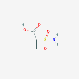 B2616159 1-Sulfamoylcyclobutane-1-carboxylic acid CAS No. 2167462-16-8