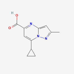 7-Cyclopropyl-2-methylpyrazolo[1,5-a]pyrimidine-5-carboxylic acid