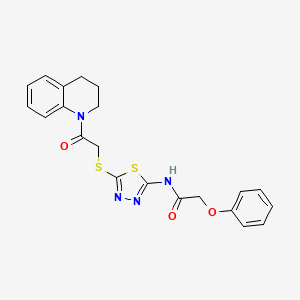 N-(5-((2-(3,4-dihydroquinolin-1(2H)-yl)-2-oxoethyl)thio)-1,3,4-thiadiazol-2-yl)-2-phenoxyacetamide