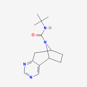 (5R,8S)-N-(tert-butyl)-6,7,8,9-tetrahydro-5H-5,8-epiminocyclohepta[d]pyrimidine-10-carboxamide
