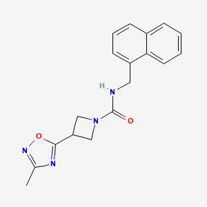 3-(3-methyl-1,2,4-oxadiazol-5-yl)-N-(naphthalen-1-ylmethyl)azetidine-1-carboxamide