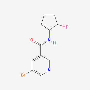 5-bromo-N-(2-fluorocyclopentyl)pyridine-3-carboxamide