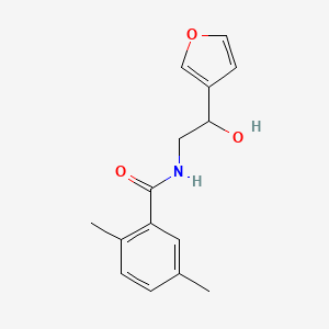 molecular formula C15H17NO3 B2616221 N-(2-(furan-3-yl)-2-hydroxyethyl)-2,5-dimethylbenzamide CAS No. 1396865-09-0