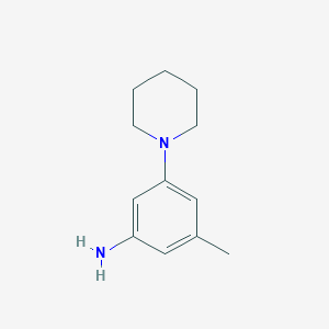 molecular formula C12H18N2 B2616223 3-Methyl-5-(piperidin-1-yl)aniline CAS No. 1564528-01-3