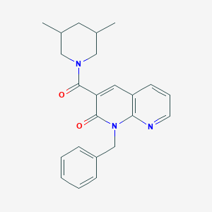 molecular formula C23H25N3O2 B2616234 1-benzyl-3-(3,5-dimethylpiperidine-1-carbonyl)-1,8-naphthyridin-2(1H)-one CAS No. 899951-65-6