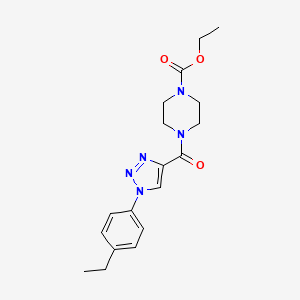 ethyl 4-{[1-(4-ethylphenyl)-1H-1,2,3-triazol-4-yl]carbonyl}piperazine-1-carboxylate