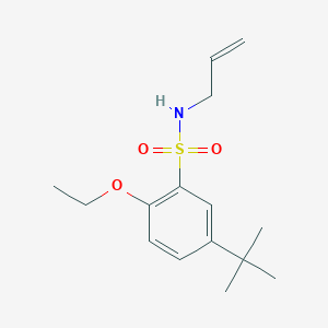 molecular formula C15H23NO3S B261629 N-allyl-5-tert-butyl-2-ethoxybenzenesulfonamide 