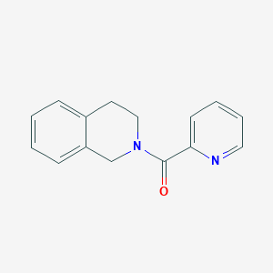 molecular formula C15H14N2O B2616293 2-(2-Pyridylcarbonyl)-1,2,3,4-tetrahydroisoquinoline CAS No. 796053-27-5