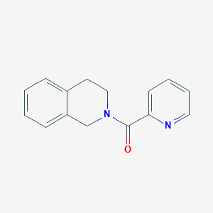 molecular formula C15H14N2O B2616293 2-(pyridine-2-carbonyl)-1,2,3,4-tetrahydroisoquinoline CAS No. 796053-27-5