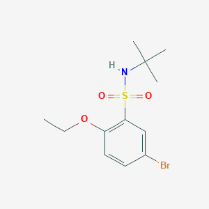 molecular formula C12H18BrNO3S B261631 5-bromo-N-(tert-butyl)-2-ethoxybenzenesulfonamide 