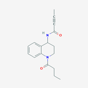 N-(1-Butanoyl-3,4-dihydro-2H-quinolin-4-yl)but-2-ynamide