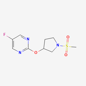 5-Fluoro-2-((1-(methylsulfonyl)pyrrolidin-3-yl)oxy)pyrimidine