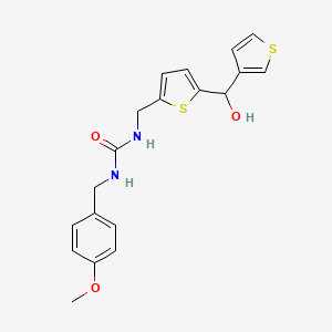 molecular formula C19H20N2O3S2 B2616322 1-((5-(羟基(噻吩-3-基)甲基)噻吩-2-基)甲基)-3-(4-甲氧基苄基)脲 CAS No. 1797063-92-3