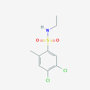 molecular formula C9H11Cl2NO2S B261633 4,5-dichloro-N-ethyl-2-methylbenzenesulfonamide 