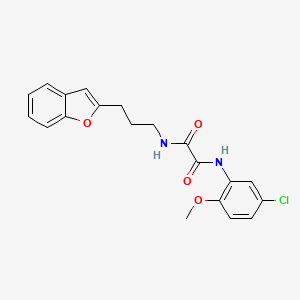 N1-(3-(benzofuran-2-yl)propyl)-N2-(5-chloro-2-methoxyphenyl)oxalamide