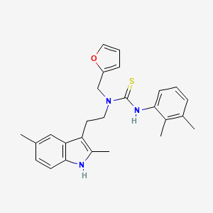 1-(2-(2,5-dimethyl-1H-indol-3-yl)ethyl)-3-(2,3-dimethylphenyl)-1-(furan-2-ylmethyl)thiourea