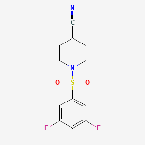 1-(3,5-Difluorophenyl)sulfonylpiperidine-4-carbonitrile