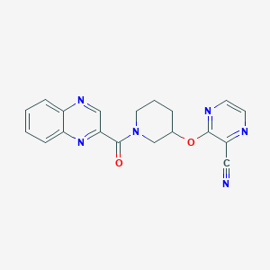 3-((1-(Quinoxaline-2-carbonyl)piperidin-3-yl)oxy)pyrazine-2-carbonitrile