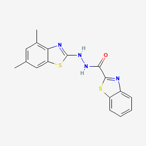 N'-(4,6-dimethyl-1,3-benzothiazol-2-yl)-1,3-benzothiazole-2-carbohydrazide