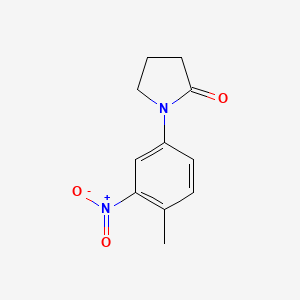 molecular formula C11H12N2O3 B2616349 1-(4-Methyl-3-nitrophenyl)pyrrolidin-2-one CAS No. 728030-28-2