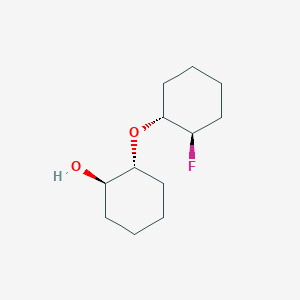 molecular formula C12H21FO2 B2616352 (1R,2R)-2-[(1R,2R)-2-Fluorocyclohexyl]oxycyclohexan-1-ol CAS No. 292150-00-6