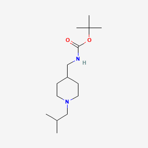 molecular formula C15H30N2O2 B2616369 tert-Butyl [(1-isobutylpiperidin-4-yl)methyl]carbamate CAS No. 1286273-12-8