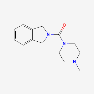 molecular formula C14H19N3O B2616372 2-(4-methylpiperazine-1-carbonyl)-2,3-dihydro-1H-isoindole CAS No. 2097864-05-4