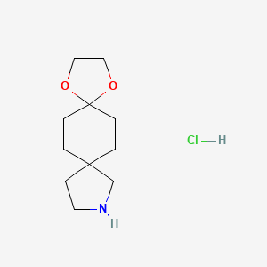 9,12-Dioxa-3-azadispiro[4.2.48.25]tetradecane;hydrochloride