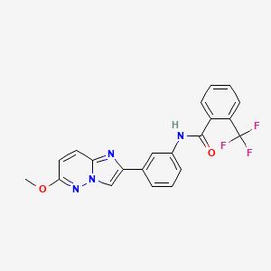 N-(3-(6-methoxyimidazo[1,2-b]pyridazin-2-yl)phenyl)-2-(trifluoromethyl)benzamide