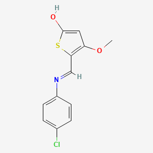 5-[(4-chloroanilino)methylene]-4-methoxy-2(5H)-thiophenone
